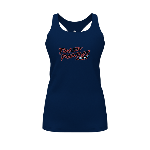 [FT0TRBNV-FYS-LOGO1] Decker Racerback Tank Top (Female Youth S, Navy, Logo 1)