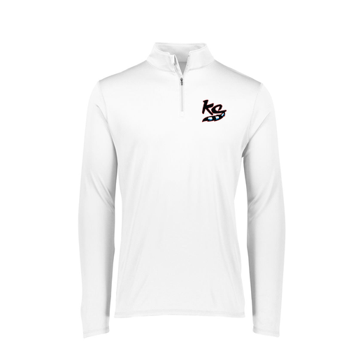 [FTLQFLWH-FAXS-LOGO2] Decker Women's Flex-Lite 1/4 Zip Shirt (Female Adult XS, White, Logo 2)
