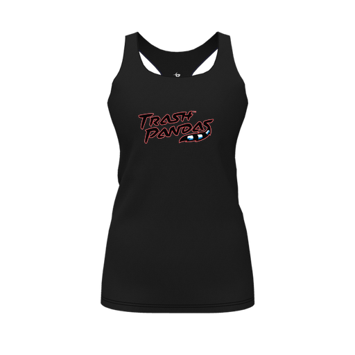 [CUS-DFW-RCBK-PER-BLK-FYS-LOGO1] Decker Racerback Tank Top (Female Youth S, Black, Logo 1)
