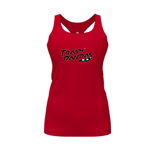[CUS-DFW-RCBK-PER-RED-FYS-LOGO1] Racerback Tank Top (Female Youth S, Red, Logo 1)