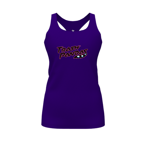 [FT0TRBPP-FYS-LOGO1] Decker Racerback Tank Top (Female Youth S, Purple, Logo 1)