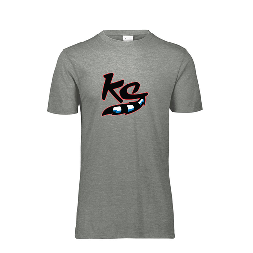 [FTSCUBGY-YS-LOGO2] Decker Youth Tri-Blend T-Shirt - Short Sleeve (Youth S, Gray, Logo 2)