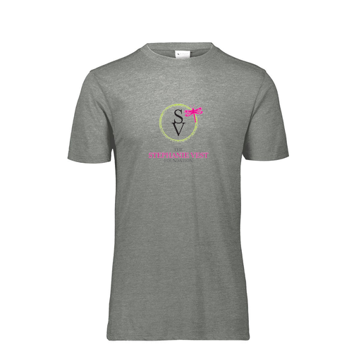 [FTSCUBGY-YS-LOGO3] Decker Youth Tri-Blend T-Shirt - Short Sleeve (Youth S, Gray, Logo 3)