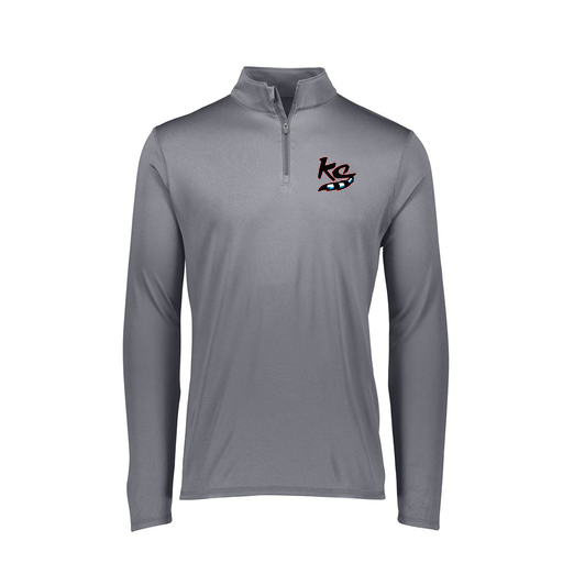 [FTLQFLGY-FAXS-LOGO2] Decker Women's Flex-Lite 1/4 Zip Shirt (Female Adult XS, Gray, Logo 2)