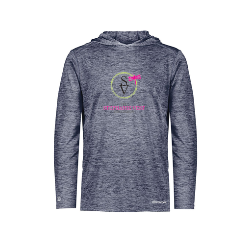 [FOLHCGNV-YS-LOGO3] Decker Youth Charge Hoodie (Youth S, Navy, Logo 3)