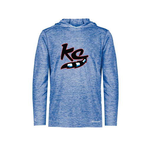 [FOLHCGRY-YS-LOGO2] Decker Youth Charge Hoodie (Youth S, Royal, Logo 2)