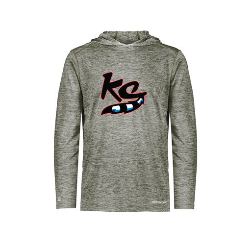 [FOLHCGGY-YS-LOGO2] Decker Youth Charge Hoodie (Youth S, Gray, Logo 2)