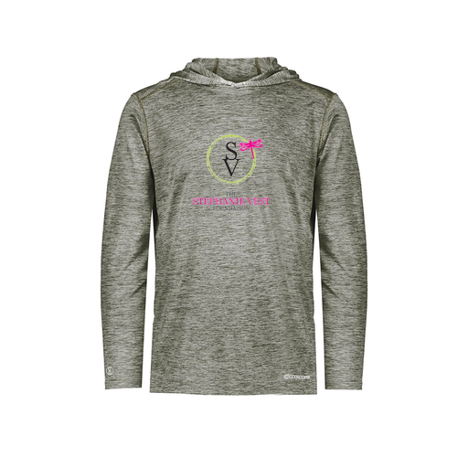 [FOLHCGGY-YS-LOGO3] Decker Youth Charge Hoodie (Youth S, Gray, Logo 3)