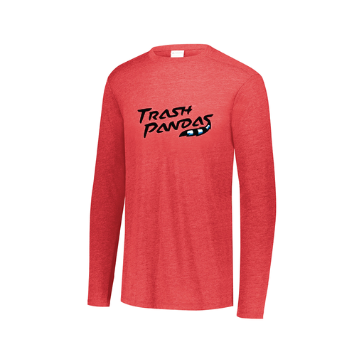 [FTLCUBRD-AXS-LOGO1] Decker Men's Tri-Blend T-Shirt - Long Sleeve (Adult XS, Red, Logo 1)