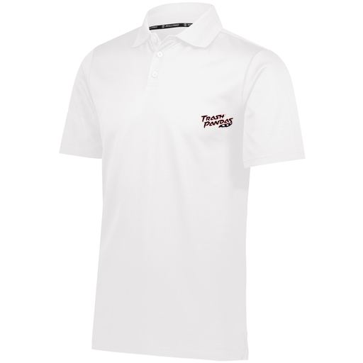 [222568.005.S-LOGO1] Men's Prism Polo (Adult S, White, Logo 1)