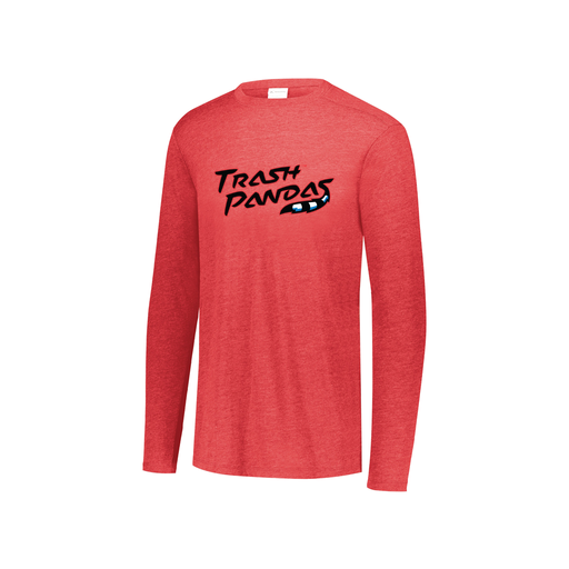 [FTLCUBRD-YS-LOGO1] Decker Youth Tri-Blend T-Shirt - Long Sleeve (Youth S, Red, Logo 1)