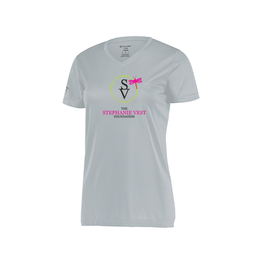 [222820.099.S-LOGO3] Ladies Movement Dri Fit Shirt (Female Adult S, Silver, Logo 3)